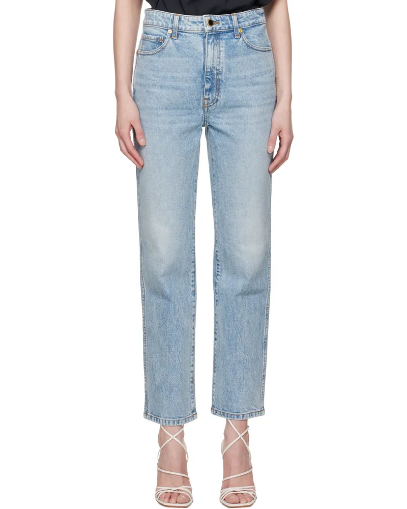 KHAITE Blue Abigail Stretch Jeans 096