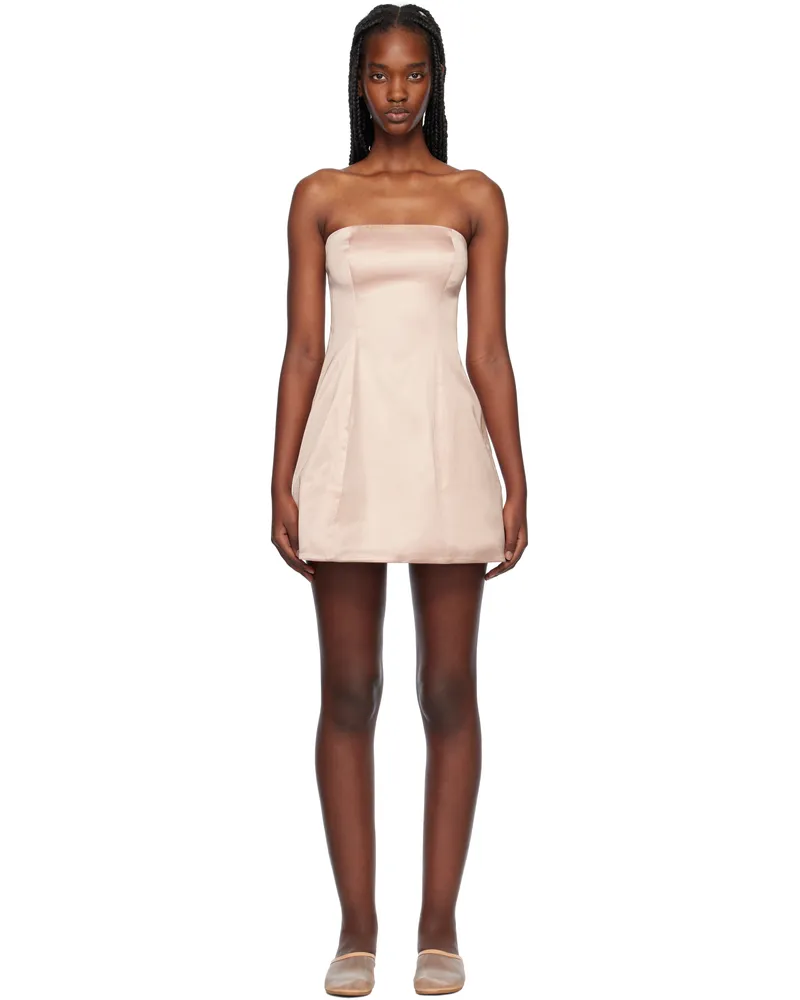 STAUD Pink Silvia Minidress Bllt