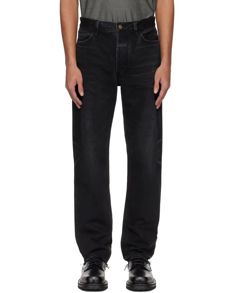 Fear of God Black Classic 5 Pocket Jeans Black