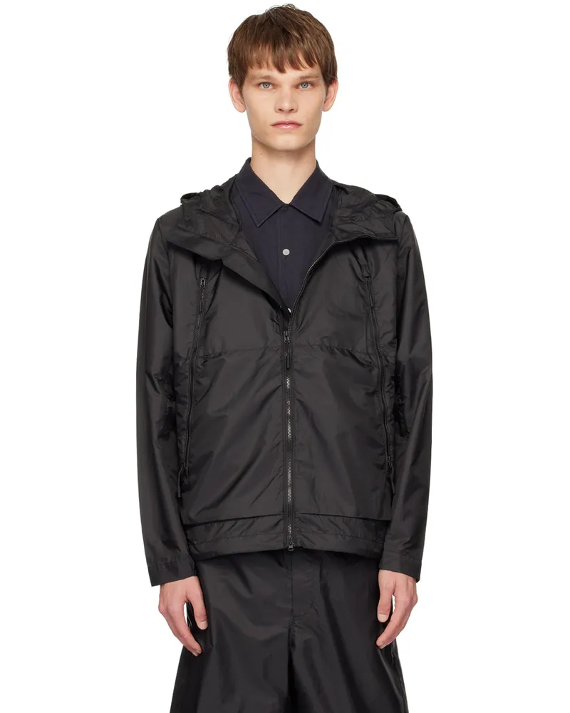 Norse Projects Black Hooded Windbreaker Jacket Black