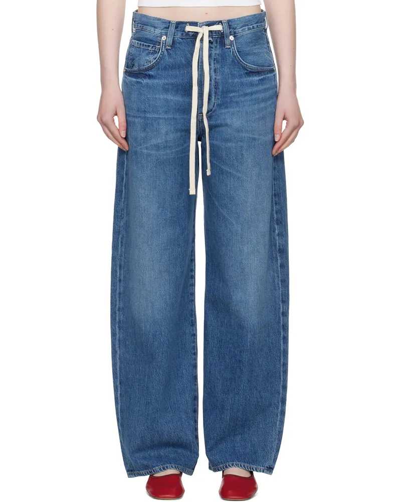 Citizens of humanity Blue Brynn Drawstring Jeans Atlantis