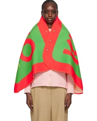 Kenzo Green Paris Blanket Scarf -