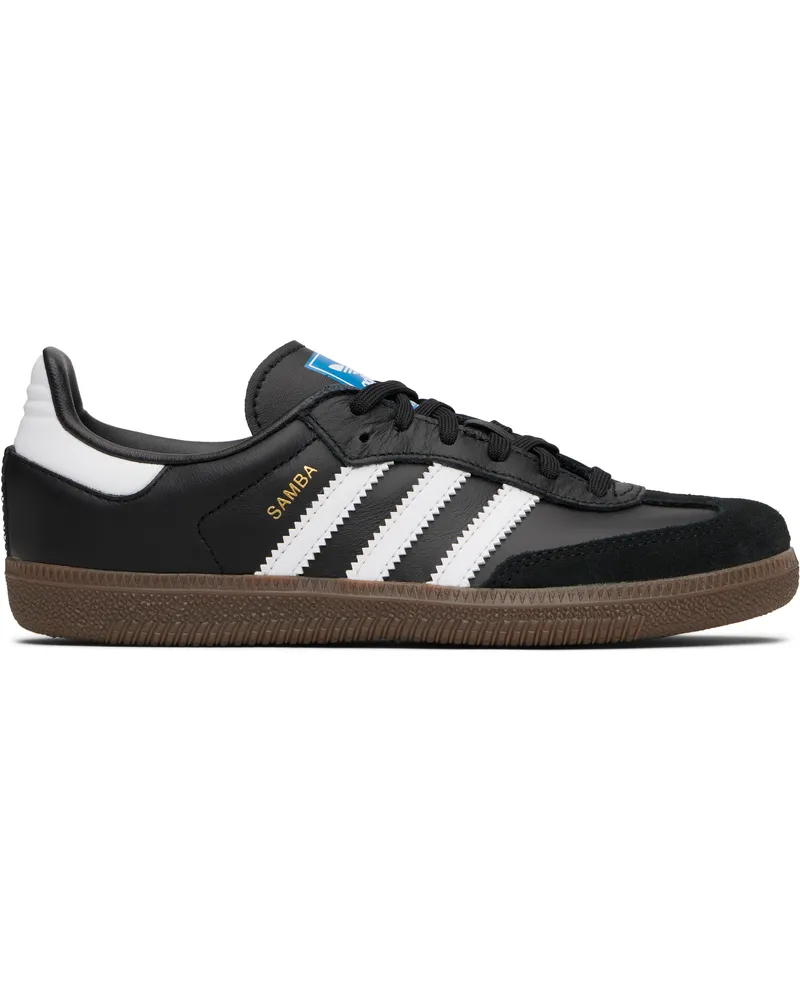 adidas Little Kids Black Samba OG Sneakers Core