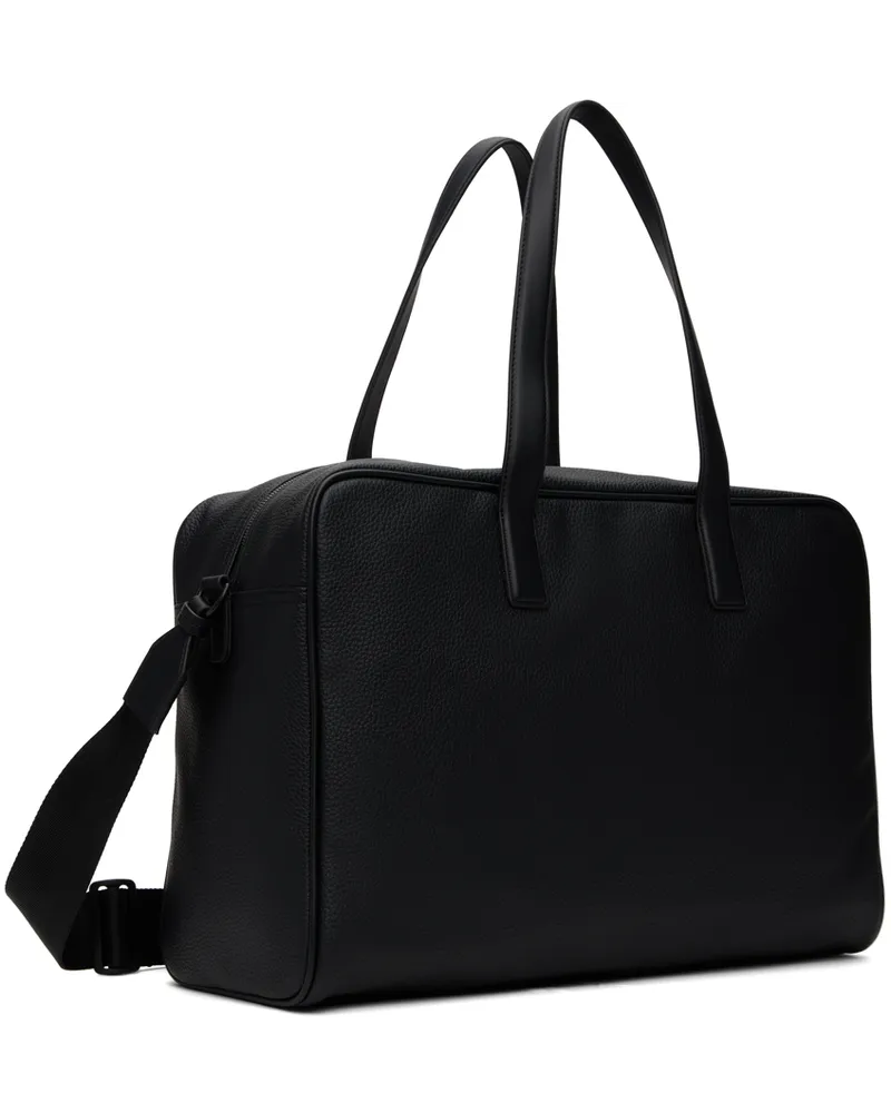 HUGO BOSS Black Faux Leather Duffle Bag bei MyBestBrands shoppen