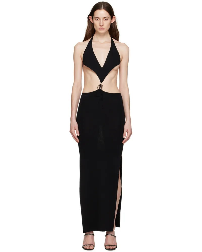 Aya Muse Black Tetra Maxi Dress Black