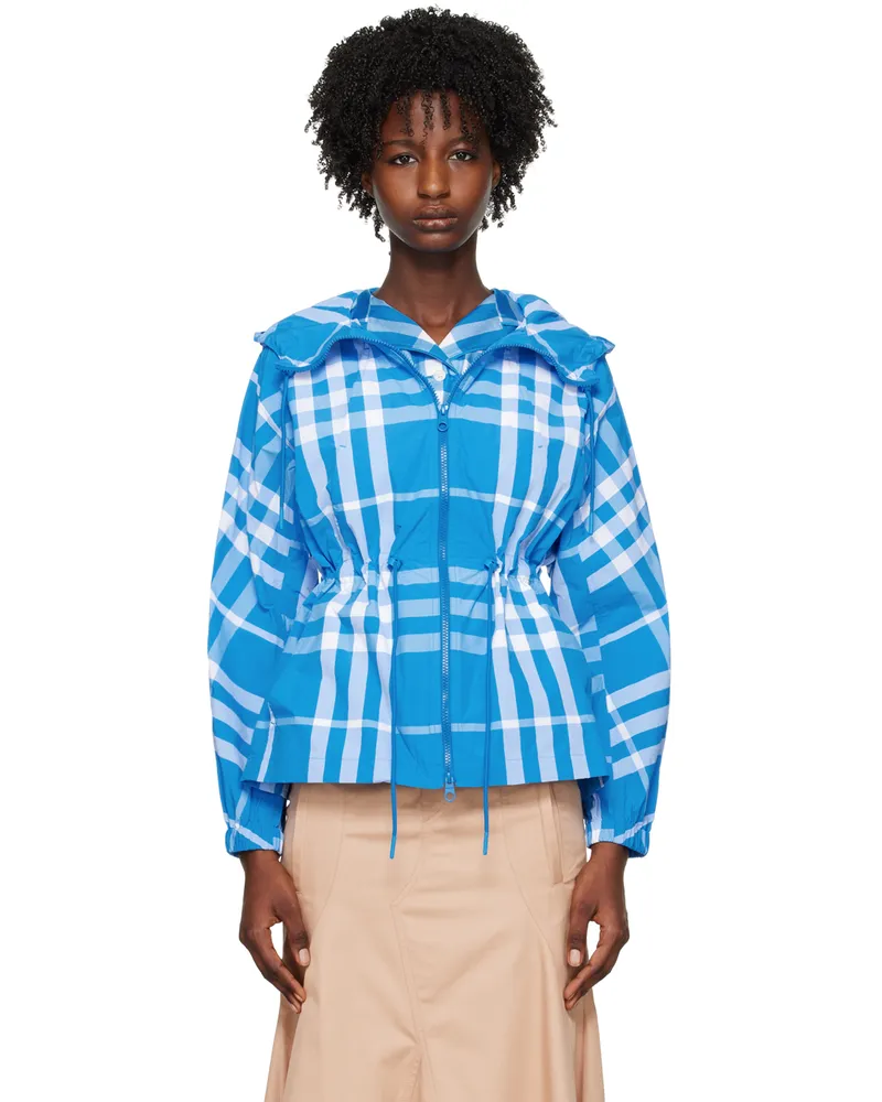 Burberry Blue Check Jacket Vivid