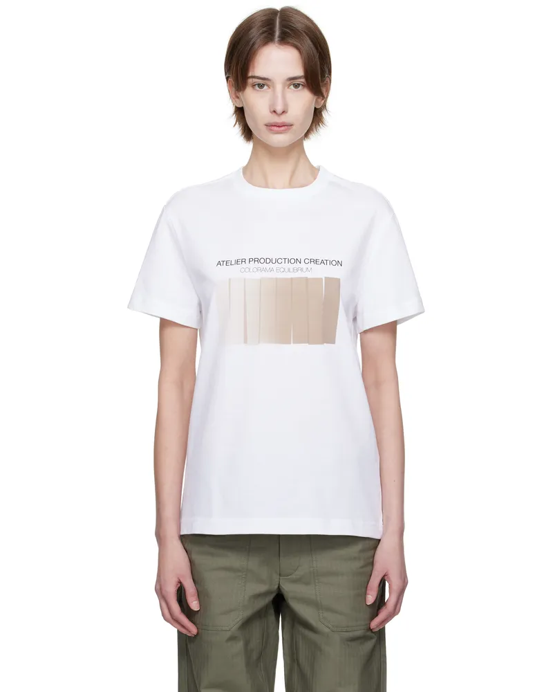 A.P.C. White Franck T-shirt Aab