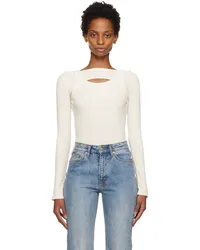 Citizens of humanity Off-White Dasha Bodysuit Champagne