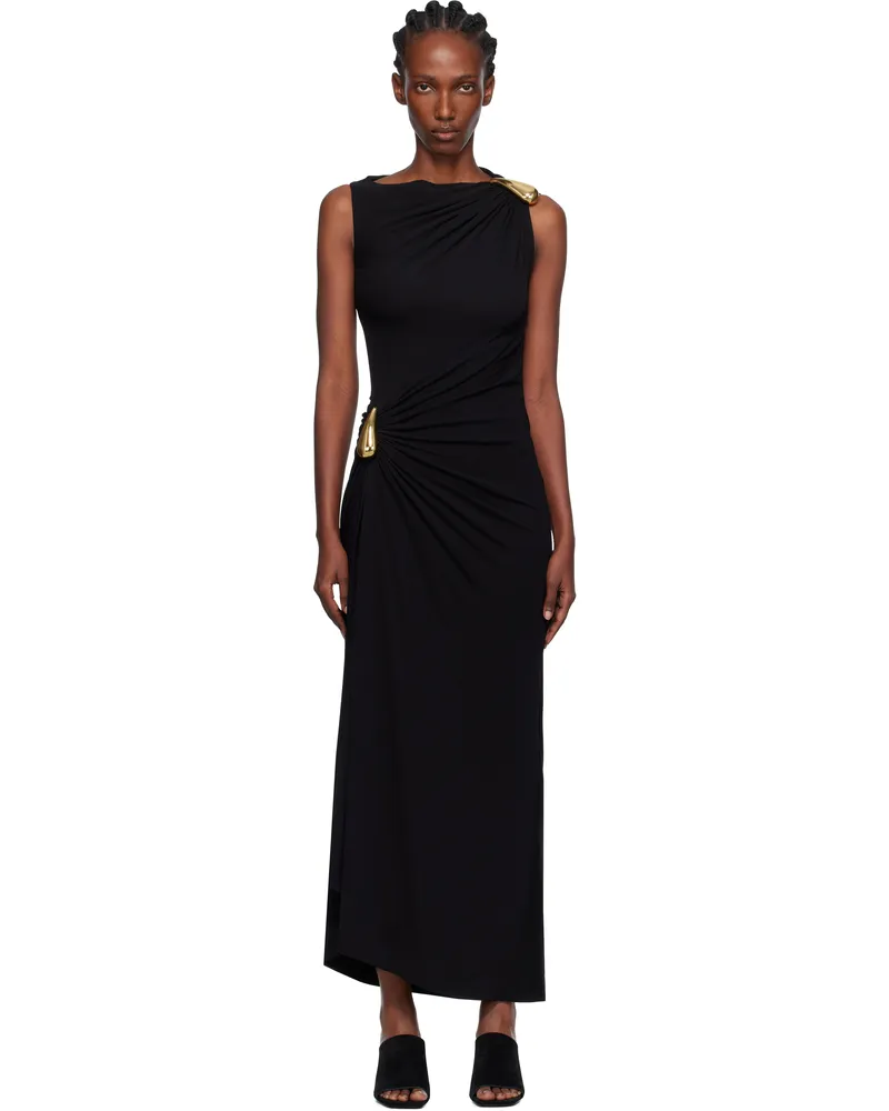 Bottega Veneta Black Viscose Jersey Maxi Dress 1000