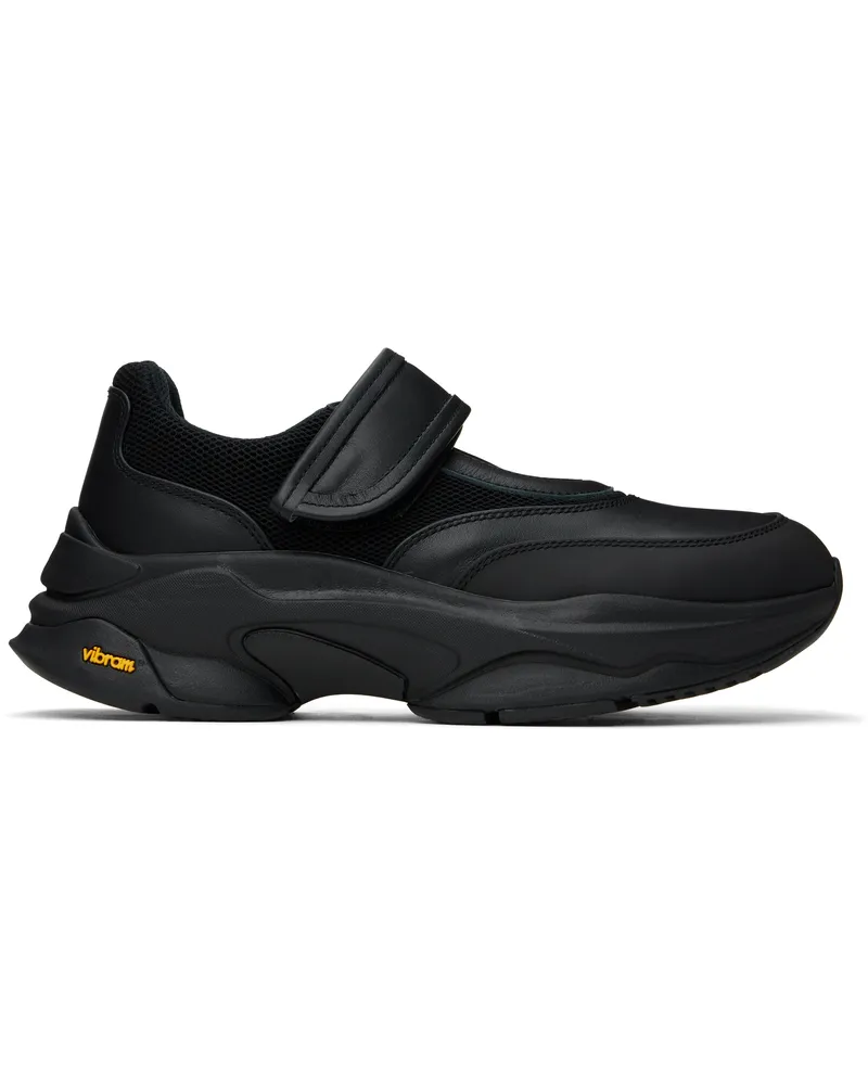 Yohji Yamamoto Black Cow Leather Sneakers 2