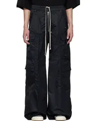 DRKSHDW by Rick Owens Black Double Cargo Jumbo Belas Cargo Pants Black