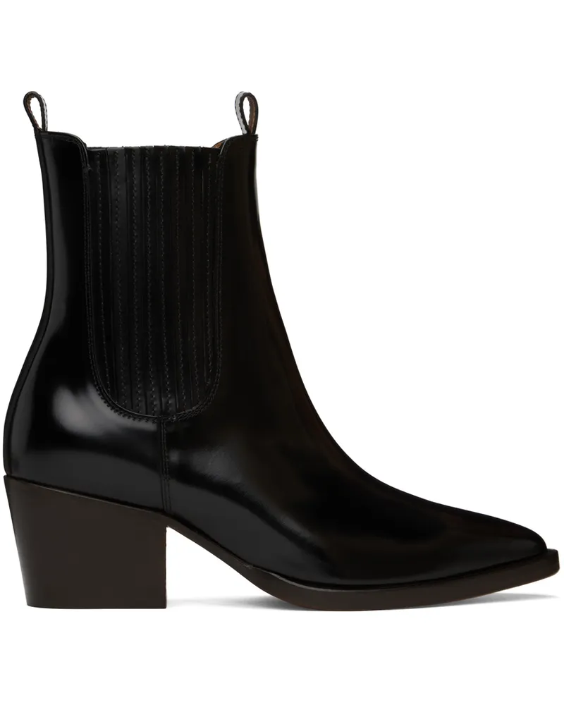 A.P.C. Black Debbie Santiago Boots Lzz