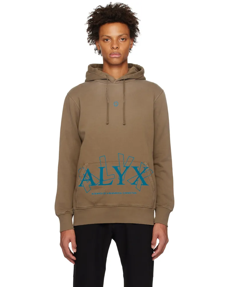 1017 ALYX 9SM Brown 2X Hoodie Tan