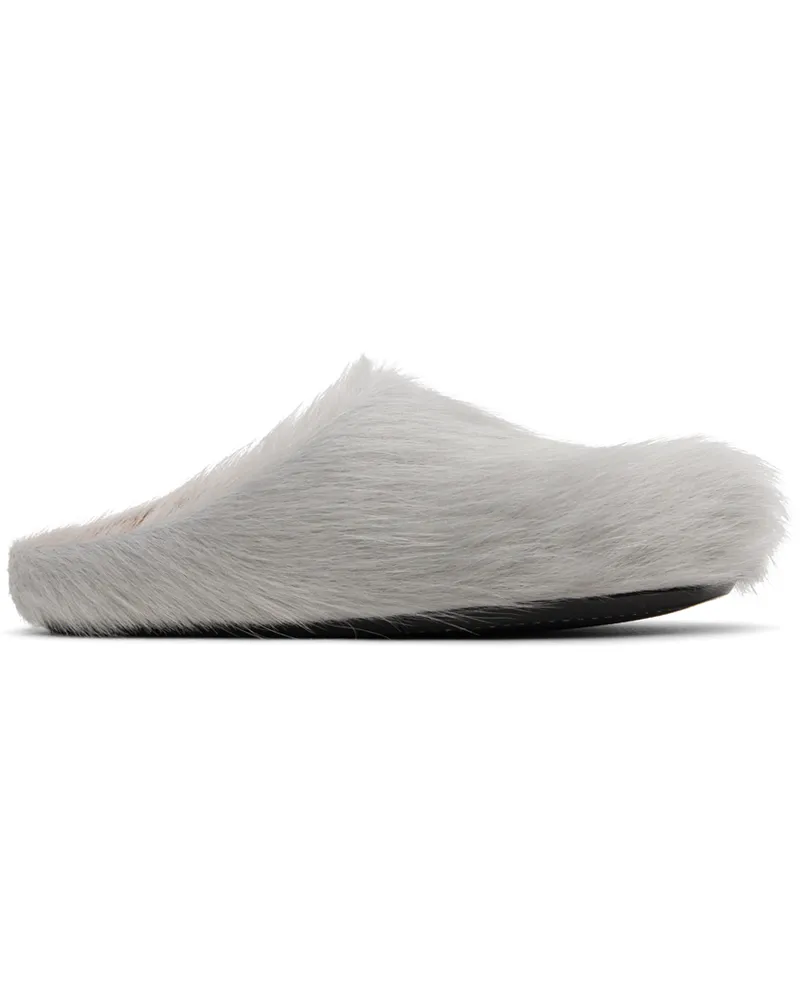 Marni Gray Fussbet Sabot Loafers 00n15