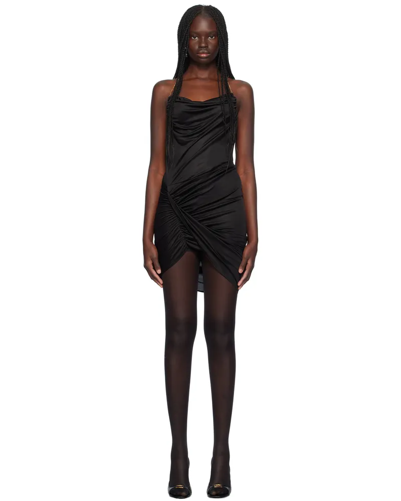 ATLEIN Black Chain Detail Minidress C0114