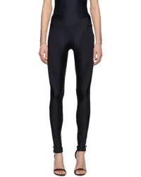 Thierry Mugler Black Spiral Leggings Bblack