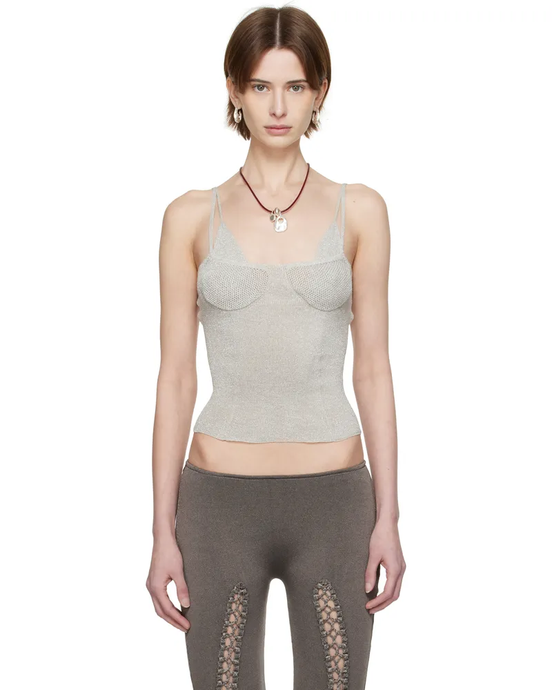 Isa Boulder Silver Sapphire Top Silver