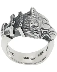 Yohji Yamamoto Silver Wolf Dagger Ring Silver