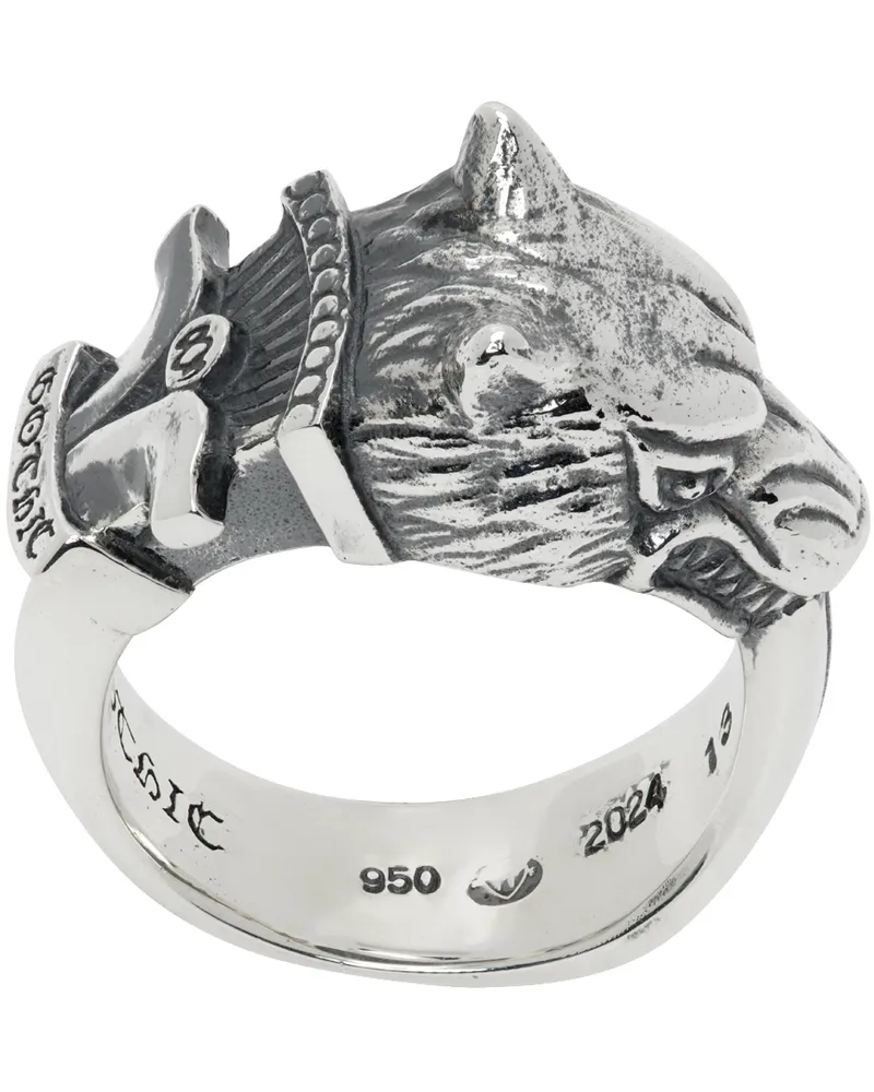 Yohji Yamamoto Silver Wolf Dagger Ring Silver