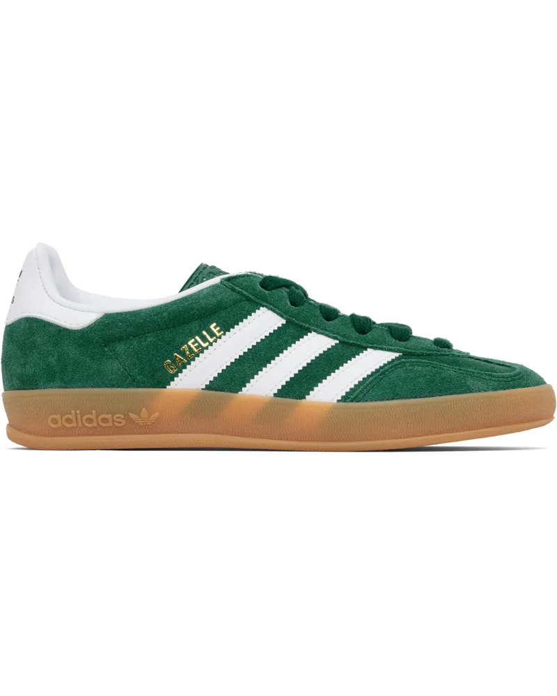 adidas Green & White Gazelle Indoor Sneakers Collegiate