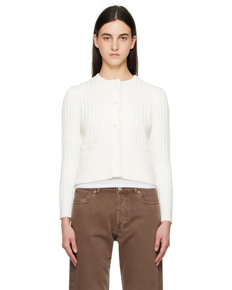 J.W.Anderson Off-White Cropped Buttoned Cardigan 006