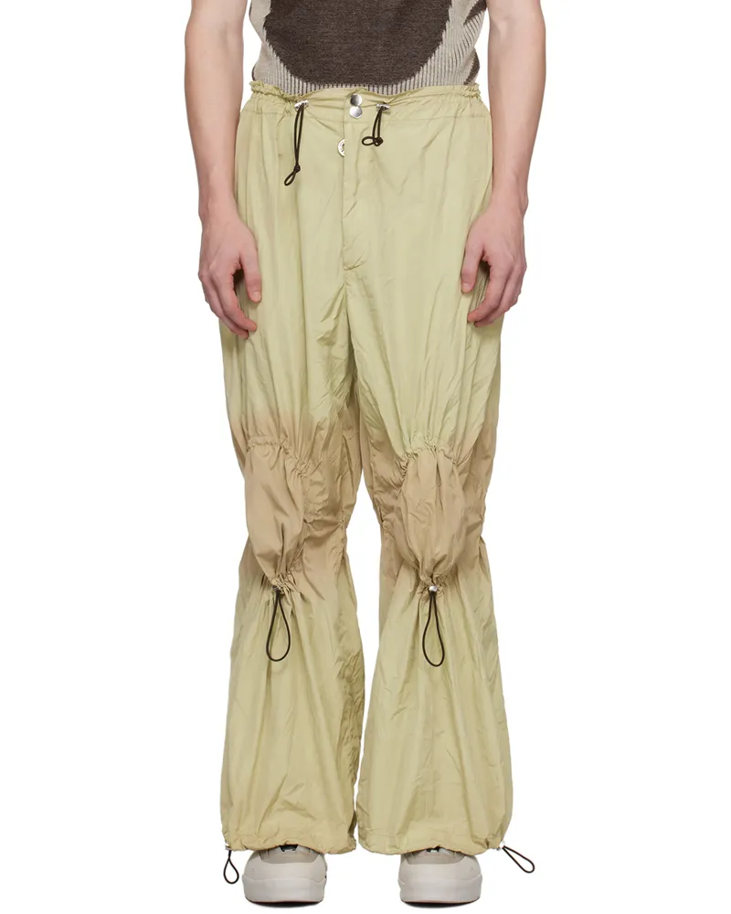 Charlie Constantinou Green Adjustable Knee Trousers Sage