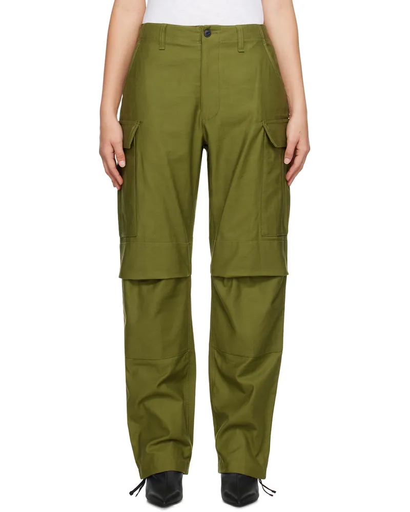 Rag & Bone Green Valli Trousers Armygrn