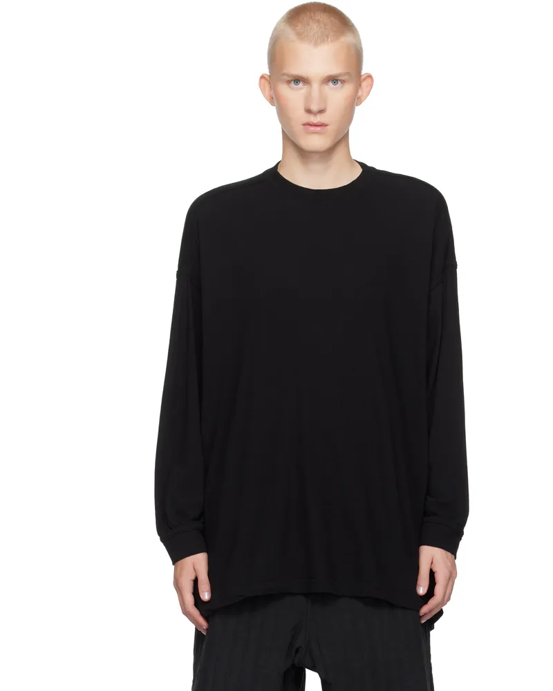Jan-Jan Van Essche Black O-Project Cotton Wool T-shirt Black