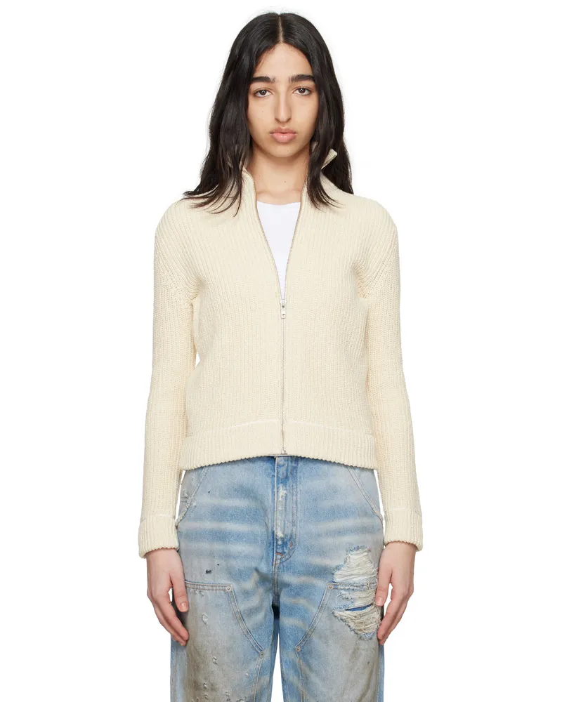 Maison Margiela Off-White Slitted Camionneur Track Jacket 102