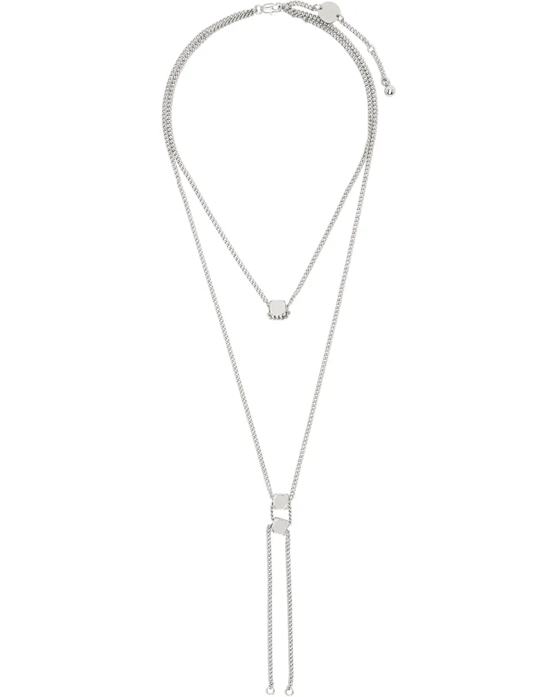 Christophe Lemaire Silver Abacus Bolo Tie Necklace Bk927