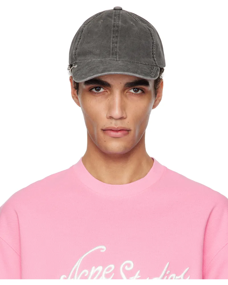 Acne Studios Black Twill Pendant Cap Bm0