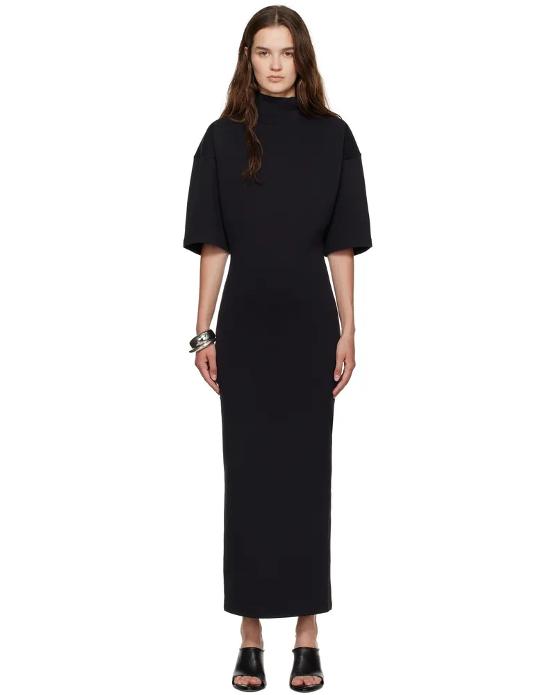Jean Paul Gaultier Black 'The JPG' Jersey Maxi Dress 0004