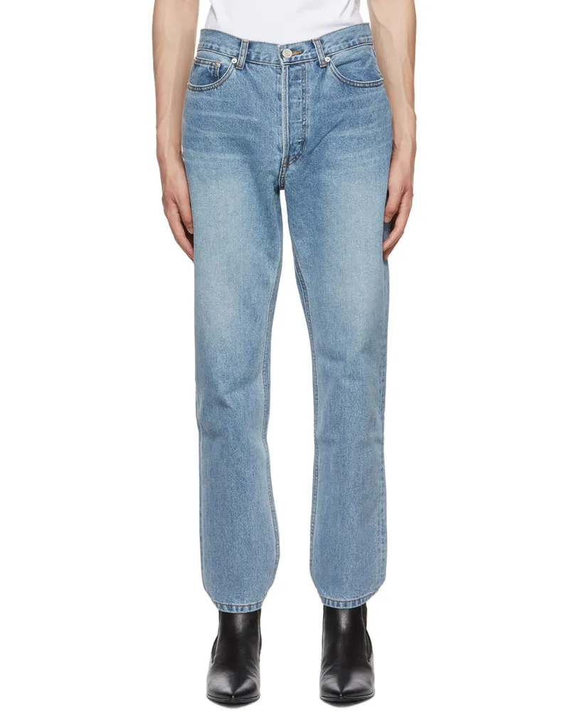 RECTO Blue Straight-Leg Jeans Light