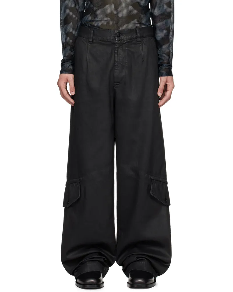 Dries van Noten Black Loose Cargo Pants 900
