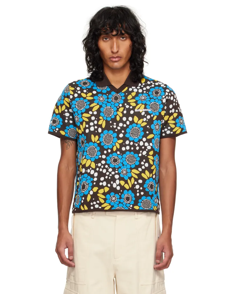 Wales Bonner Multicolor adidas Originals Edition Knit Floral Polo Multicolor