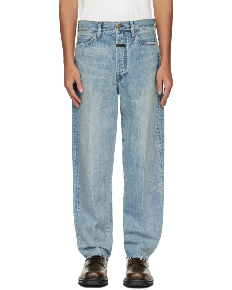 Fear of God Blue 80s 5 Pocket Jeans Indigo