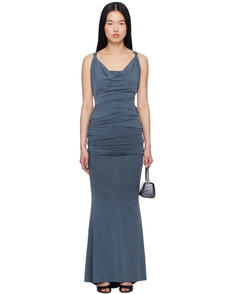 Vivienne Westwood Navy Liz Jersey Maxi Dress K418