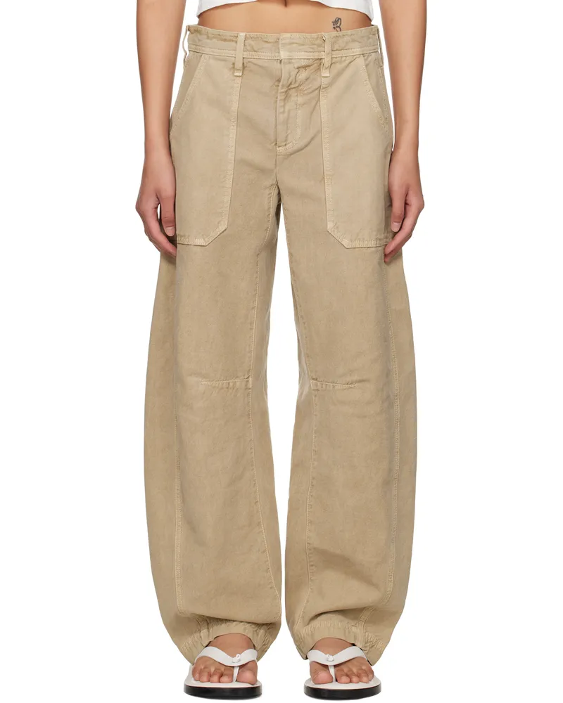 SLVRLAKE Beige Rookie Cargo Pants Marfa