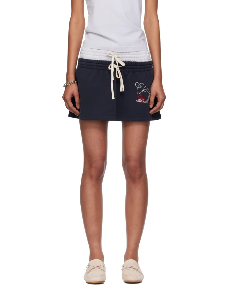 ABRA SSENSE Exclusive Navy Miniskirt Navy