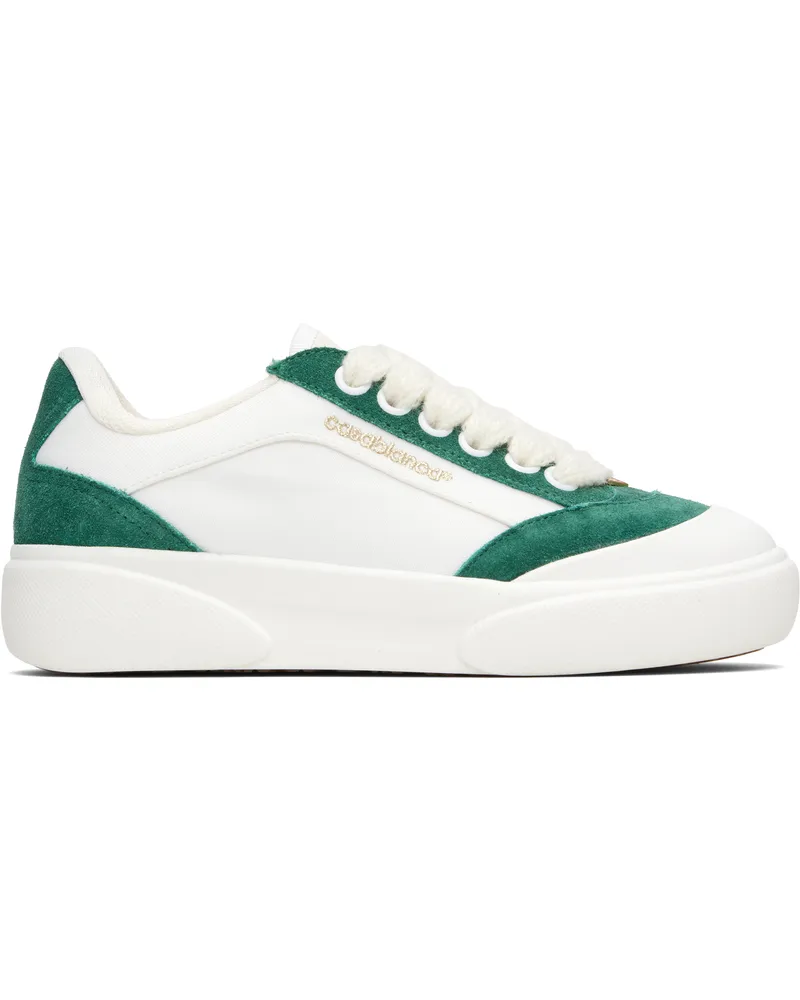 Casablanca Paris White & Green Del Mar Sneakers White