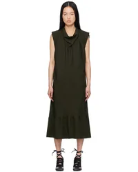 Christophe Lemaire Brown Foulard Midi Dress Brdark