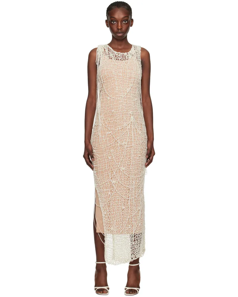 SPORTMAX White Layered Maxi Dress Set 1