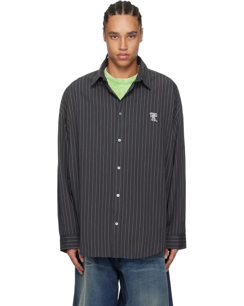Acne Studios Black Button-Up Shirt Jblack