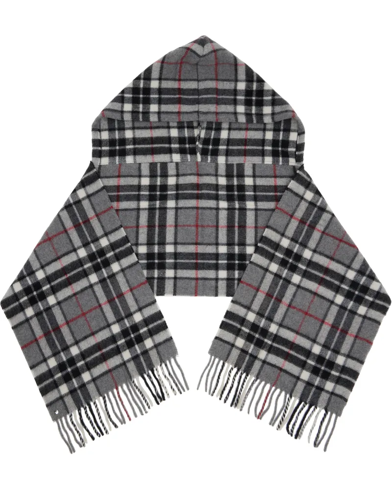 BLESS Gray Hood Scarf Grey