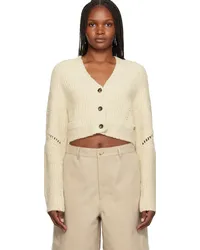 RECTO Beige Button Cardigan Light