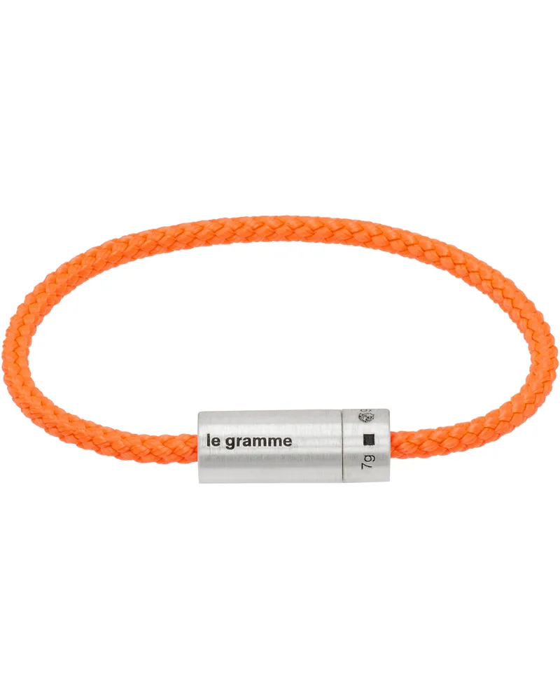 Le Gramme Orange Nato Cable 'Le 7g' Bracelet Orange