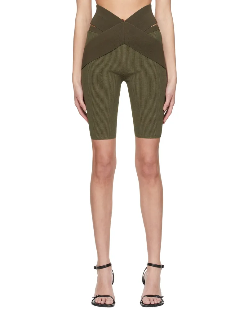 Dion Lee Green X Shorts Dark