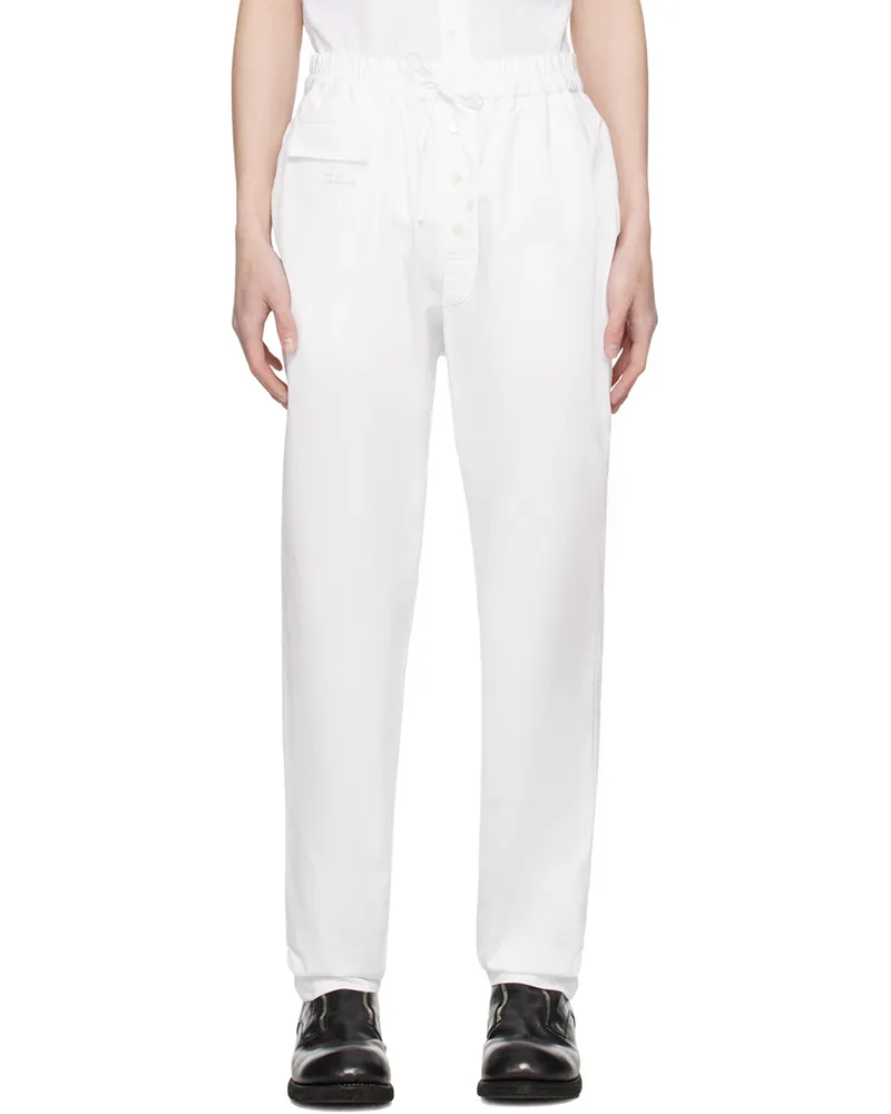 Undercover White Easy Pants White