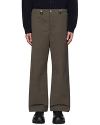 Nanushka Khaki Arnaud Pants Soil