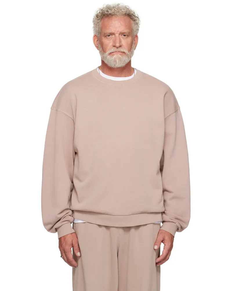 SKIMS Taupe Terry Relaxed Crewneck Sweatshirt Fawn